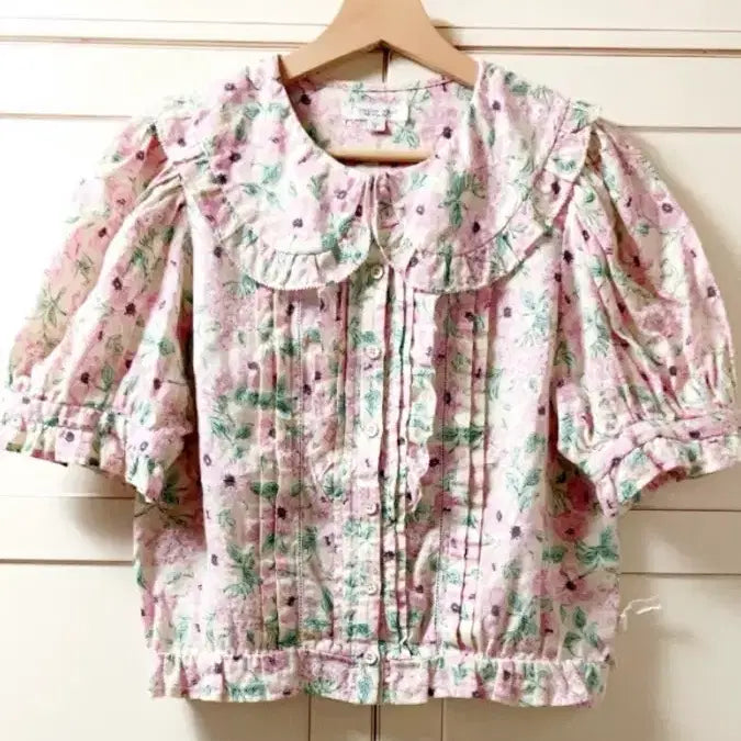 [BUNJANG] Thursday Island Floral Blouse / 써스데이아일랜드 불루종 블라우스