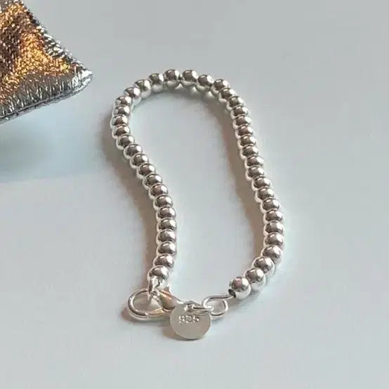 [BUNJANG] Sterling Silver 925 Ball Bracelet (16cm) / 실버925팔찌 새제품 16cm