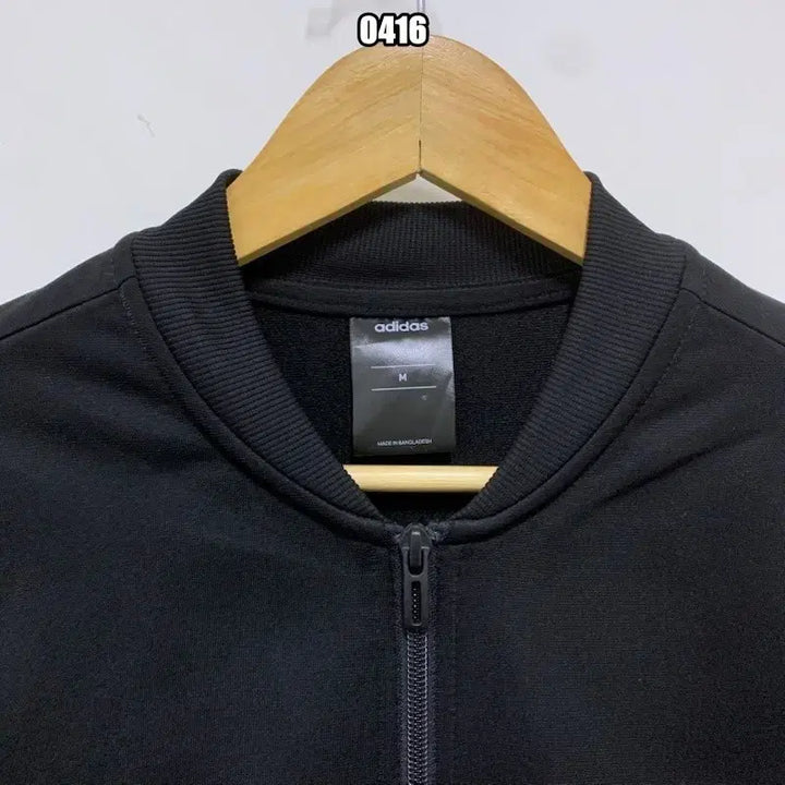 [BUNJANG] Adidas Spell-Out Half-Side Blouson Jersey Jacket / M 아디다스 스펠아웃 하프사이드 블루종 져지 자켓