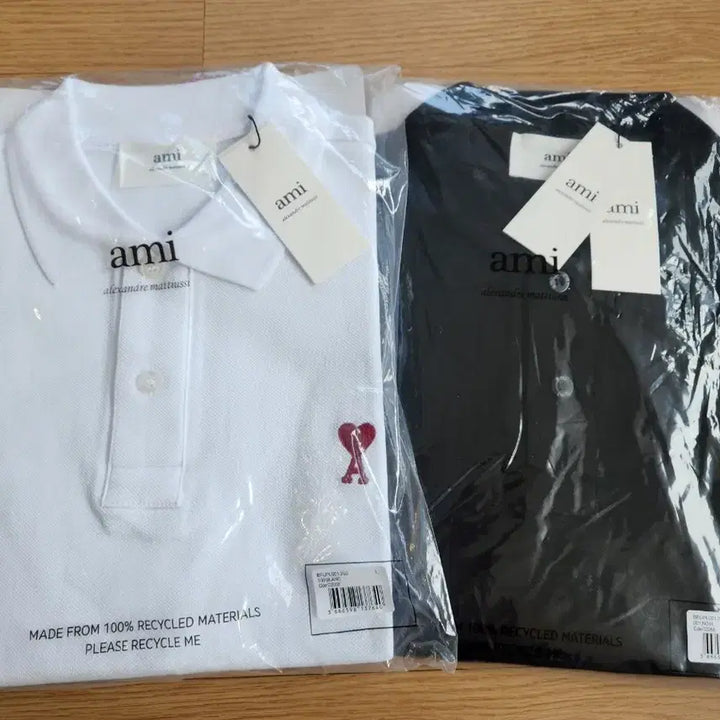 [BUNJANG] Ami Polo PK T-shirt Set / 1+1) 아미 폴로 타라 pk  2장 셋트