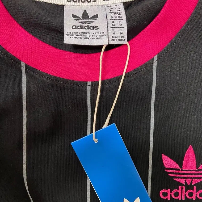 [BUNJANG] Adidas Black/Pink Tracksuit Set M / 아디다스 상하의 세트 블랙/핑크 M