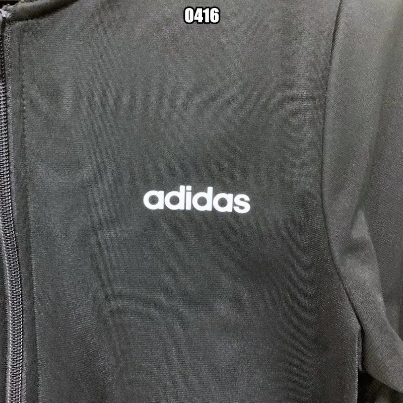 [BUNJANG] Adidas Spell-Out Half-Side Blouson Jersey Jacket / M 아디다스 스펠아웃 하프사이드 블루종 져지 자켓