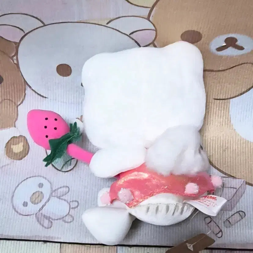 [BUNJANG] Hello Kitty Strawberry Doll Keyring / 고전 헬로키티 딸기 인형 키링