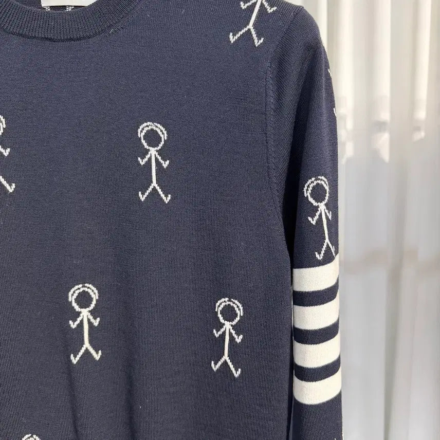 [BUNJANG] Thom Browne Mr. Thom Merino Wool Knit / (1) 톰브라운 사선완장 미스터 톰 메리노 울 니트