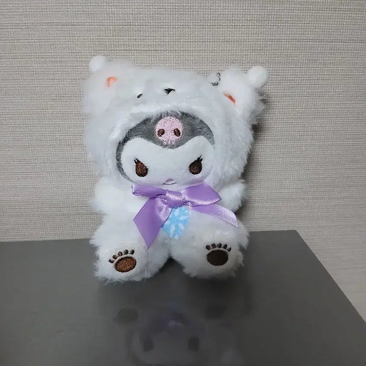 [BUNJANG] Kuromi Bear Doll Mask Keychain / (5월까지 할인)쿠로미 곰돌이탈 인형 키링