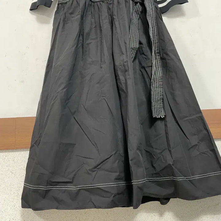 [BUNJANG] N6265 Knit Panel Long Dress / 특가새)N6265 니트배색 바스락 롱 원피스