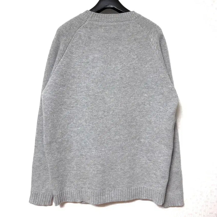 [BUNJANG] Saintpain Flag Knit Sweater Grey / [L,100]세인트페인 성조기 니트 스웨터 그레이