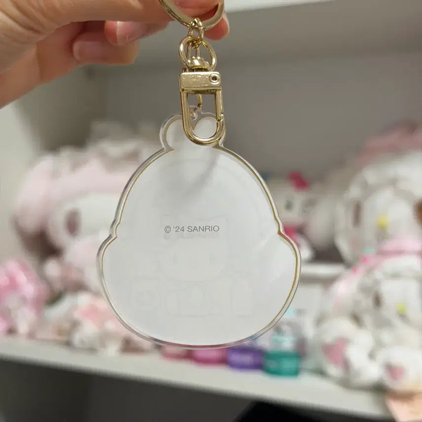[BUNJANG] Hello Kitty 50th Anniversary Checkered Keyring / 고전키티 헬로키티 50주년 기념 키링 체크키티