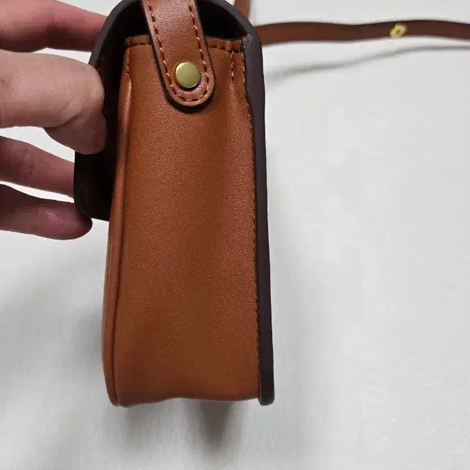 [SOLD OUT] 새것 가죽 크로스백 토트겸용  브라운