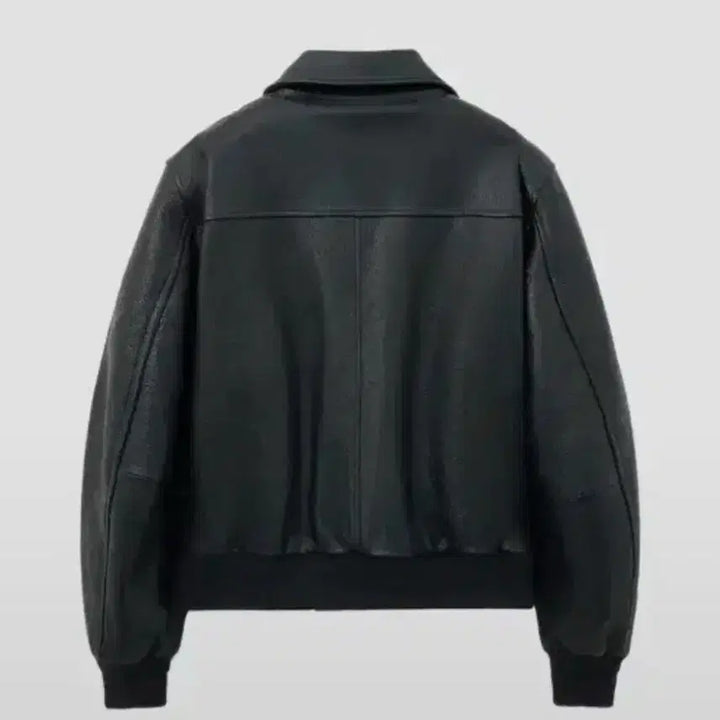 [BUNJANG] Noir Gaut Schrunk Leather Blouson Jacket / 노이어 고트 슈렁큰 레더 블루종 자켓