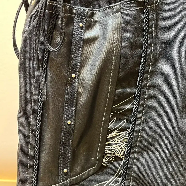 [BUNJANG] Ozz Croce Dragon Print Flare Pants / Ozz Croce