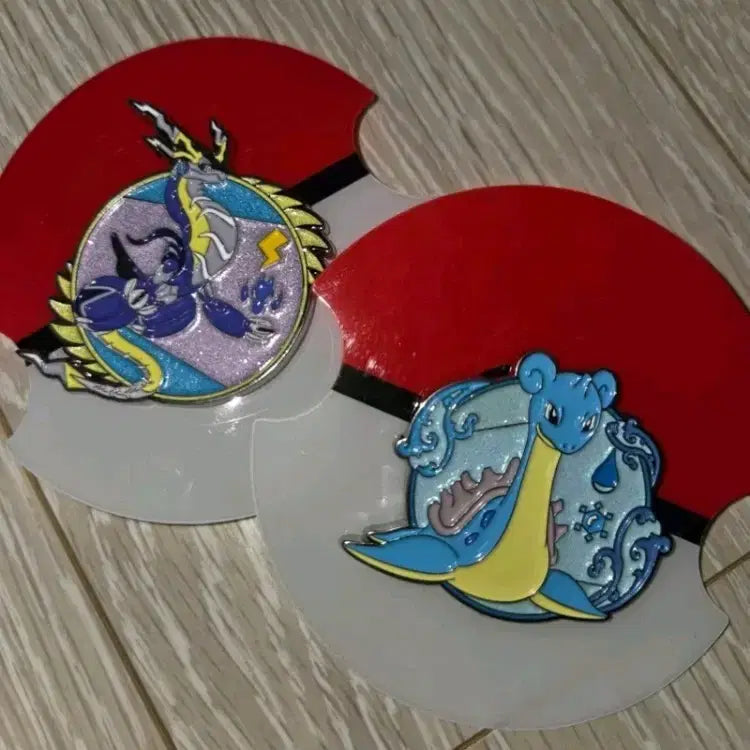 [BUNJANG] Pokemon Lapras Miraidon Badge Set / 포켓몬스터 랜덤뱃지 잠실 팝업 라프라스 미라이돈 판매