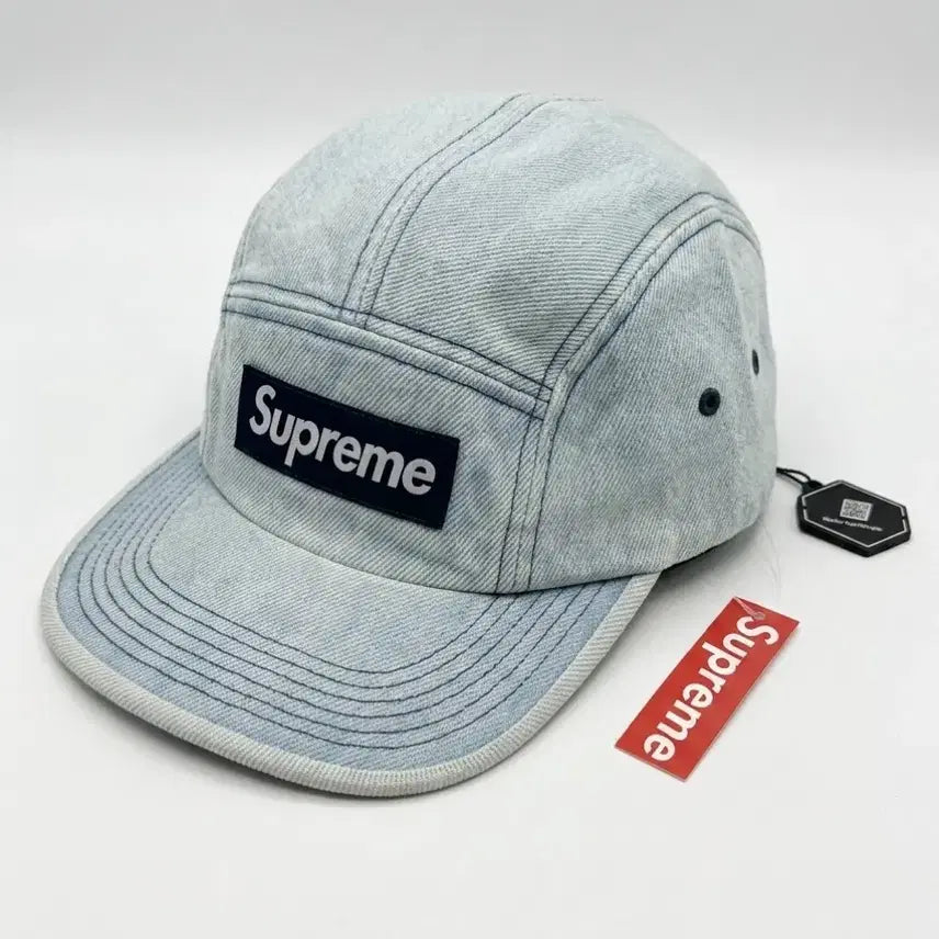 [BUNJANG] Supreme Denim Camp Cap Light Washed Indigo 25SS / 슈프림 데님 캠프캡 라이트 워시드 인디고 - 25SS