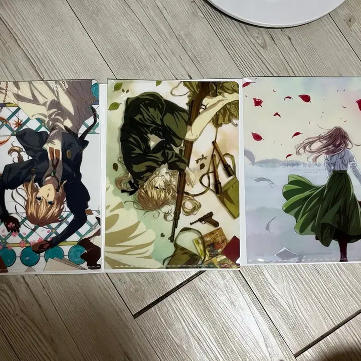 [BUNJANG] Violet Evergarden Clear File Set / 바이올렛 에버가든 클리어 파일 3종 세트