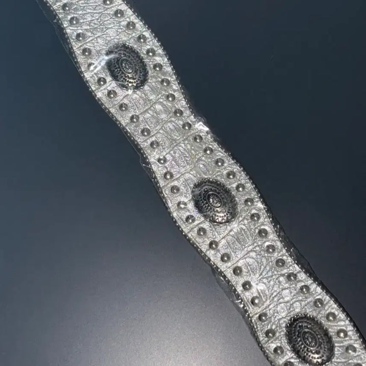 [BUNJANG] Vintage Silver Studded Belt / 빈티지 쇠맛 실버 벨트 - !! 네고 가능