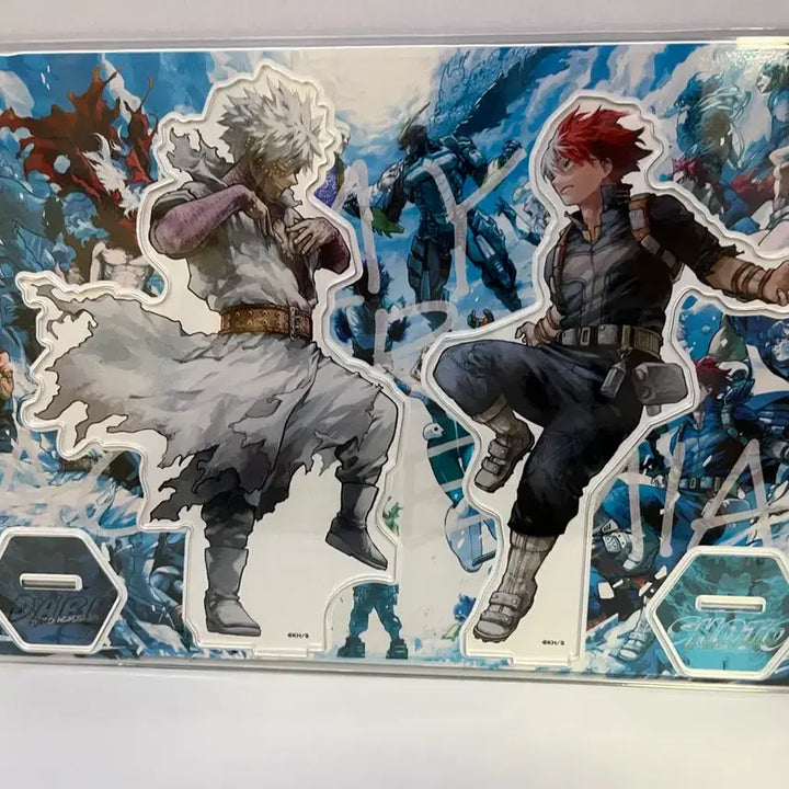 [BUNJANG] My Hero Academia Original Art Exhibition Dabi &amp; Todoroki Mega Acrylic Figure Stand / 나히아 히로아카 원화전 다비 토도로키 메가 아크릴 피규어 스탠드 미개봉