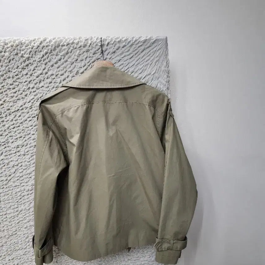 [BUNJANG] Nice Clab Beige Half Trench Coat / 나이스클랍 베이지 하프 트렌치 코트