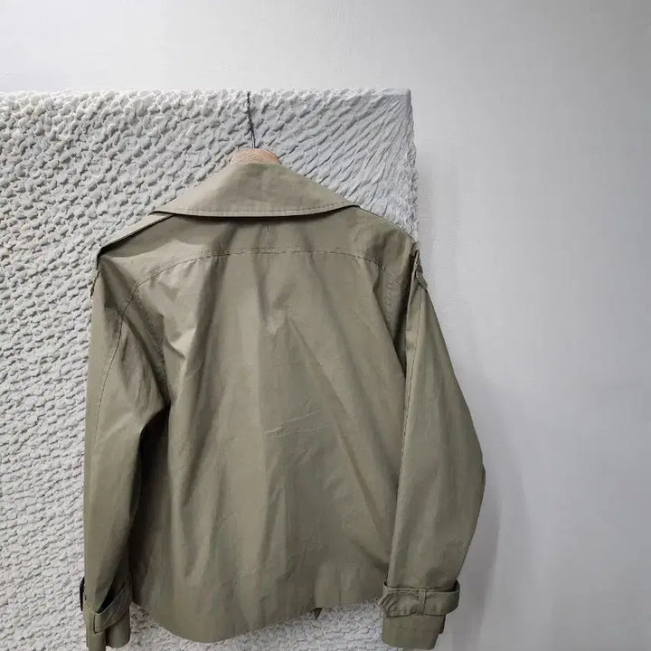 [BUNJANG] Nice Clab Beige Half Trench Coat / 나이스클랍 베이지 하프 트렌치 코트