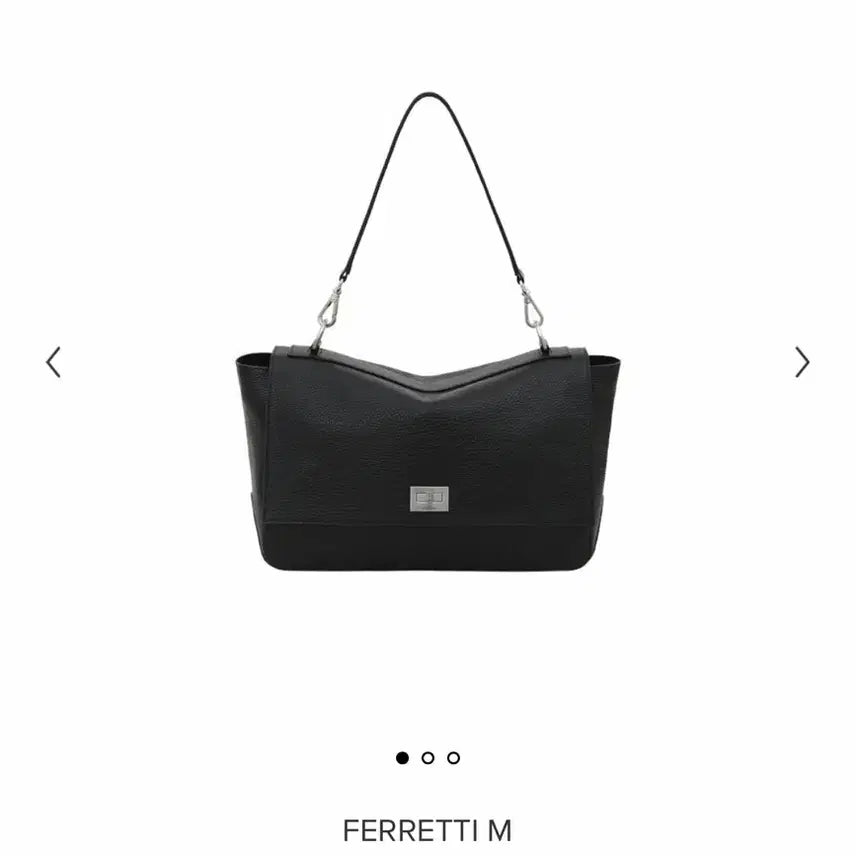 [BUNJANG] minitmute Peretti Medium Shoulder Bag Black / 미닛뮤트 페레티 미듐 +이너백
