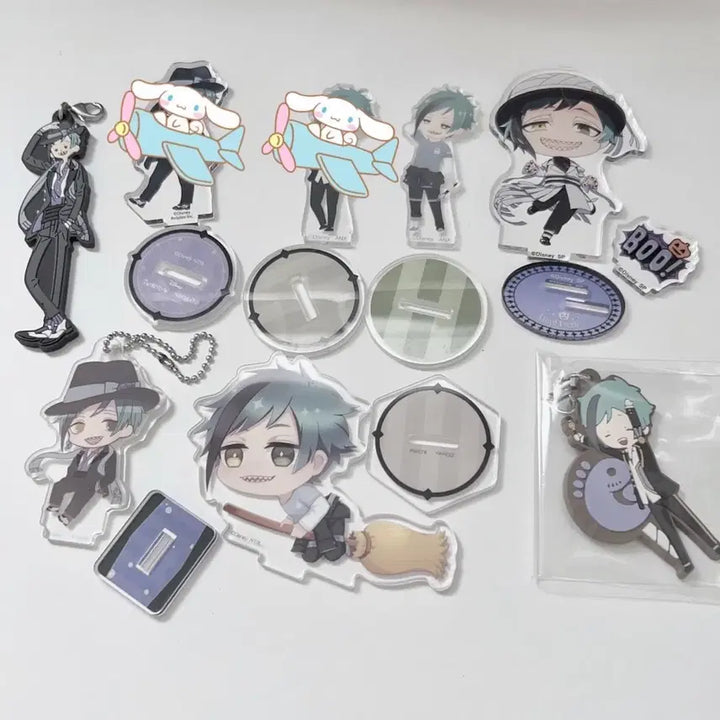 [BUNJANG] Twisted Wonderland Floyd Leech Acrylic Stand &amp; Rubber Strap Bundle Set / 트위스티드 원더랜드 트위스테 플로이드 리치 아크릴 스탠드 러버스트랩 일괄