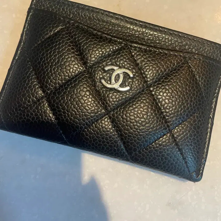 [SOLD OUT] 샤넬 캐비어 카드지갑 블랙