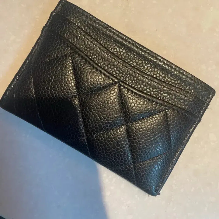 [SOLD OUT] 샤넬 캐비어 카드지갑 블랙
