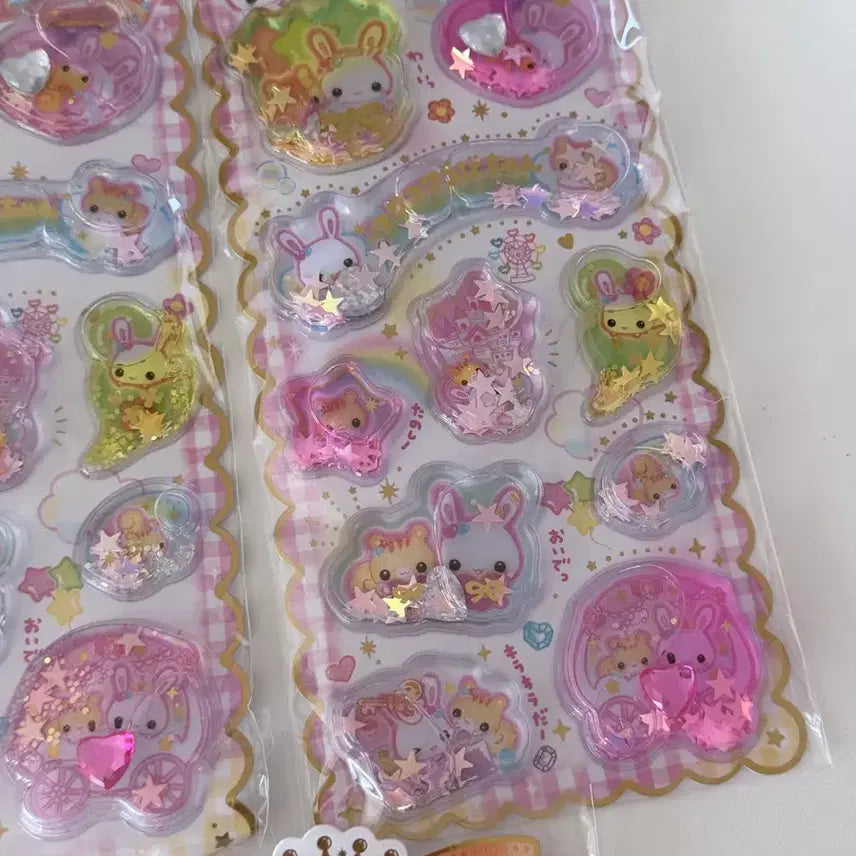 [BUNJANG] Shake Shake Sticker Set (3 Sheets) / 샤카샤카 스티커 3장 세트판매