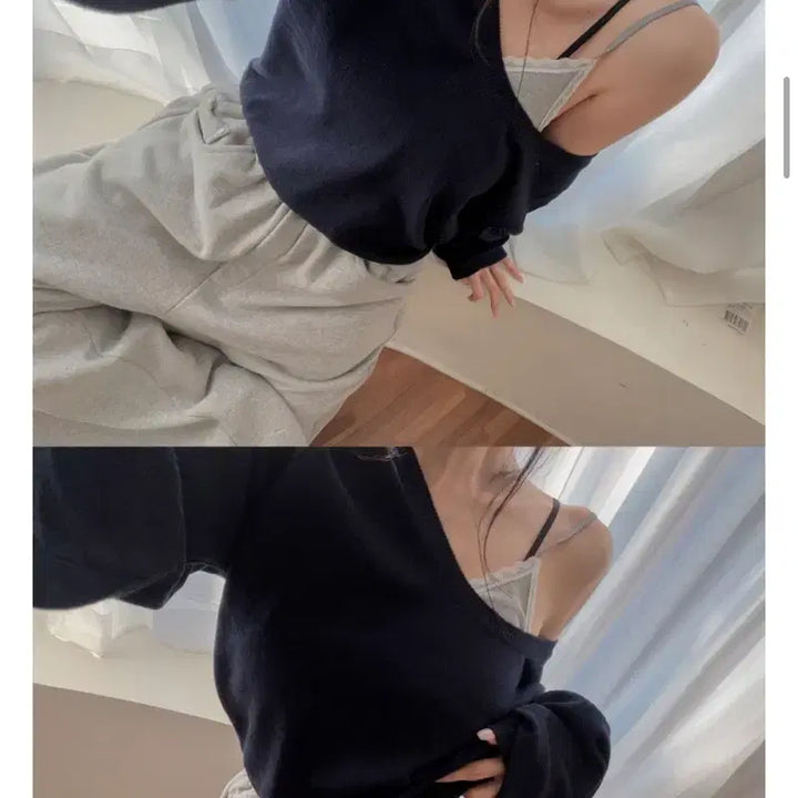 [BUNJANG] Hypnotic U-Neck Knit (43% Wool) / 히프나틱 마이플 유넥 니트(울 43%>