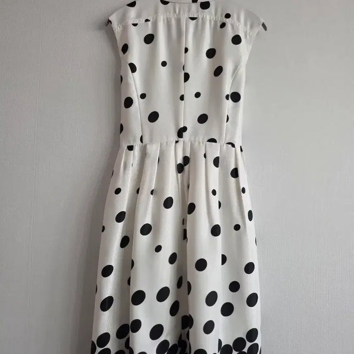 [BUNJANG] LYNN Dot Pattern Ribbon Midi Dress / LYNN 린 도트 패턴 리본 원피스