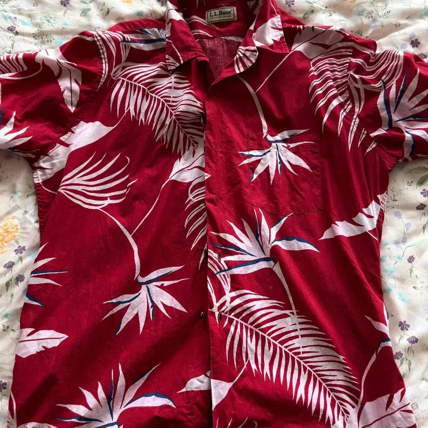 [BUNJANG] L.L.Bean Hawaiian Shirt / 엘엘빈 하와이안 셔츠