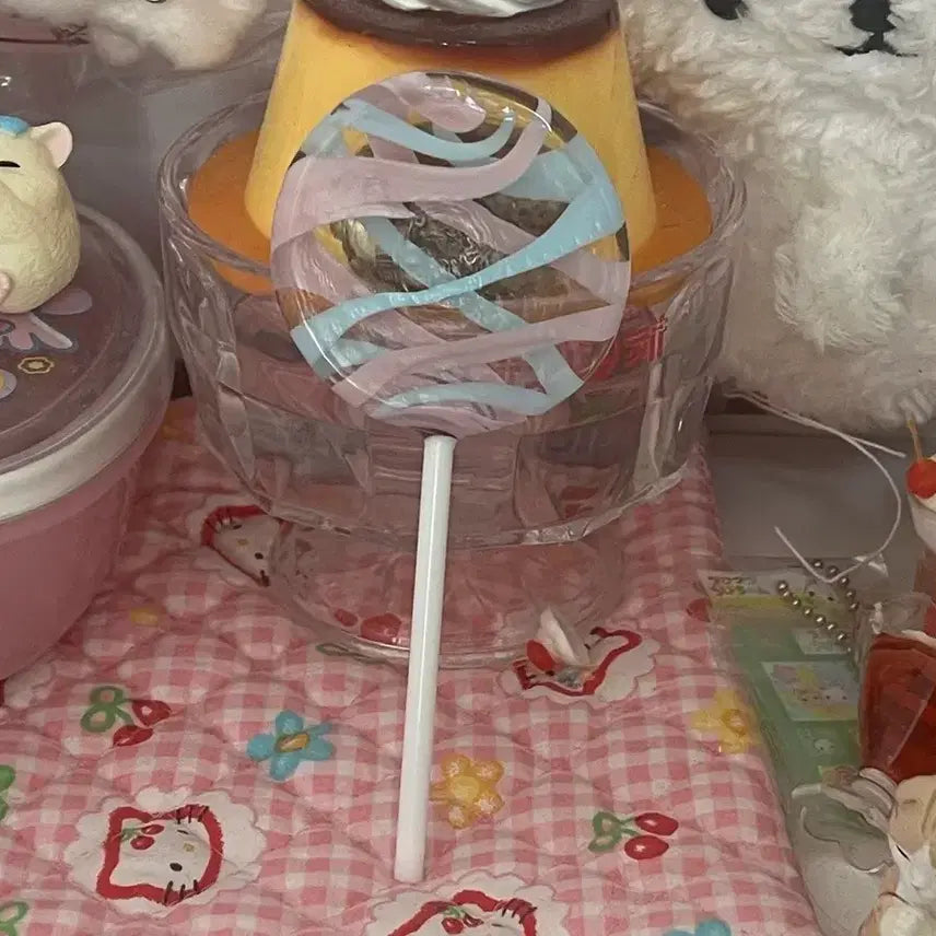 [BUNJANG] Vintage Italian Glass Candy Sculpture / 희귀 유리공예 이탈리아 막대사탕 캔디 스위츠 빈티지 고전 디저트 소품