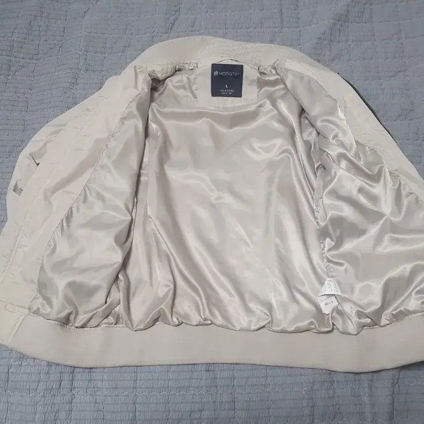 [BUNJANG] Hang Ten Beige Bomber Jacket L / 행텐 항공점퍼 L 베이지