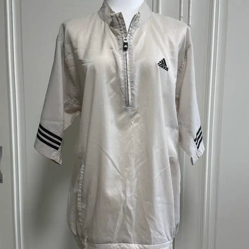 [BUNJANG] Adidas Windbreaker Half-Zip Jacket / 아디다스 바스락 반집업