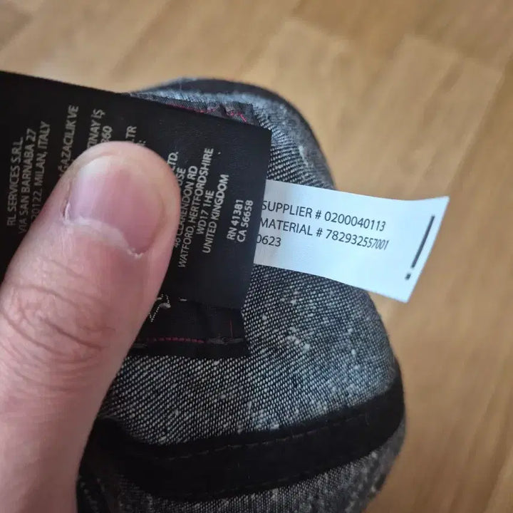 [SOLD OUT] RRL 인디고 도트  스트라이프 데님 서비스캡L