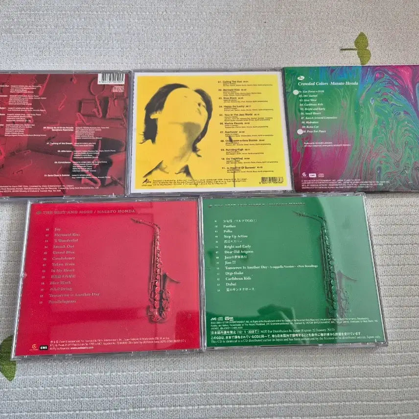 [BUNJANG] Masato Honda Saxophone Fusion Jazz CD Bundle Set / 마사토 혼다 CD 음반 5장 일괄 색소폰 퓨전 재즈