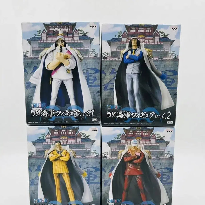 [BUNJANG] Banpresto One Piece DX Marine Admirals 4-Figure Set / 반프레스토 원피스 DX 해군 4대장 피규어 세트 (센고쿠, 아카이누, 아