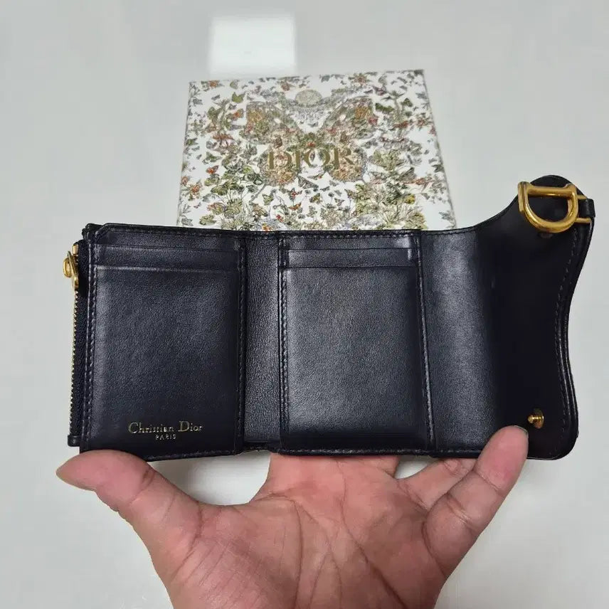 [BUNJANG] Dior Saddle Lotus Oblique Wallet / 디올 새들 로터스 오블리크 반지갑