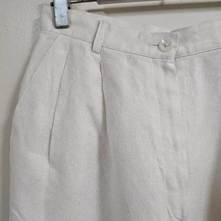[BUNJANG] Burberry Linen Wide Pants / 버버리/일제 린넨 와이드바지44-55