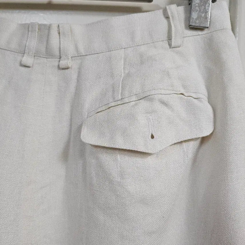[BUNJANG] Burberry Linen Wide Pants / 버버리/일제 린넨 와이드바지44-55