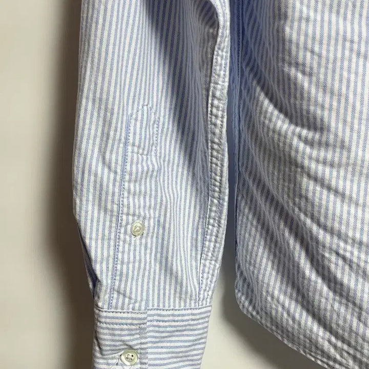 [BUNJANG] Ami Small Logo Heart Stripe Shirt / 아미 스몰로고 하트 스트라이프 서츠 남방 프리