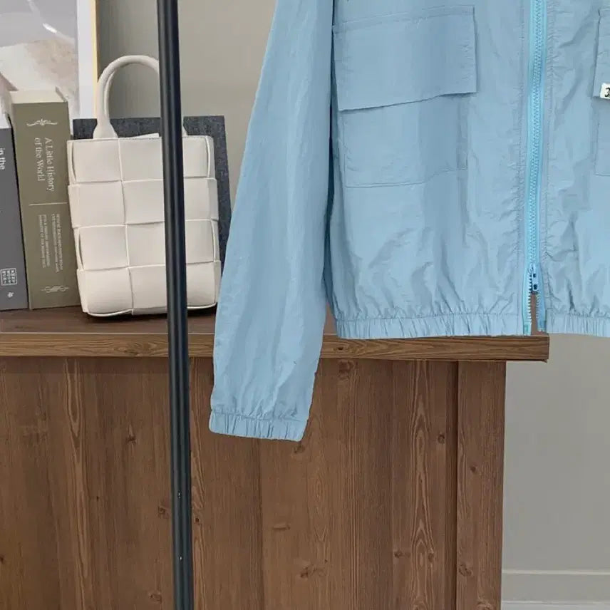 [BUNJANG] Color Block Two-Way Zip-Up &amp; Wide Pants Training Set / [새상품] 바스락 배색 집업 + 투웨이 와이드팬츠 바람막이 트레이닝세트