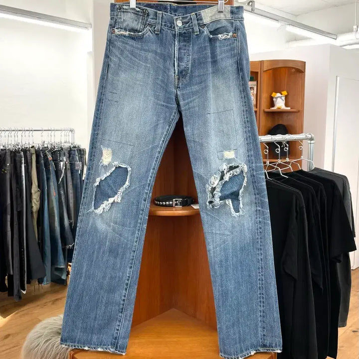 [BUNJANG] LVC Patchwork Denim Pants / [32] LVC 패치워크 데님 팬츠