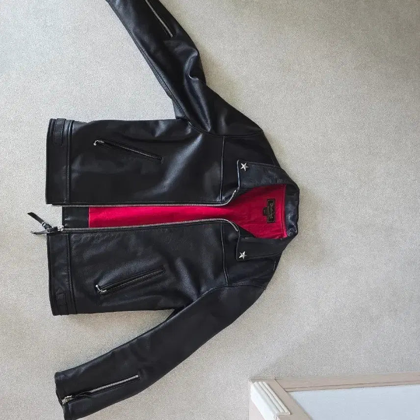 [BUNJANG] D.A.F.B. Log Star Leather Jacket / 디아프바인 로그스타