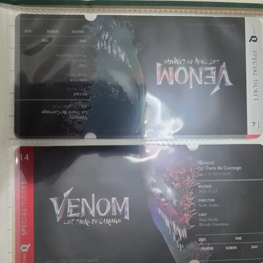 [BUNJANG] Venom 2 Special Ticket Set / 베놈2 스페셜티켓 2종