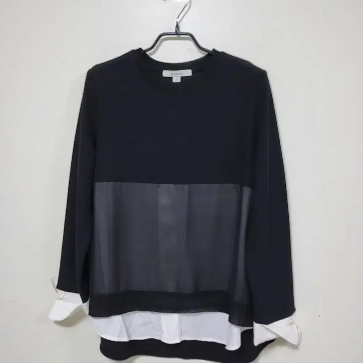 [BUNJANG] SJWAWI Layered Long Sleeve T-shirt / SJWAWI 블랙 레이어드 티셔츠.260427