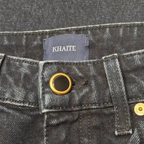 [BUNJANG] KHAITE Wide Denim Pants / 블랙 워싱 와이드 데님 팬츠