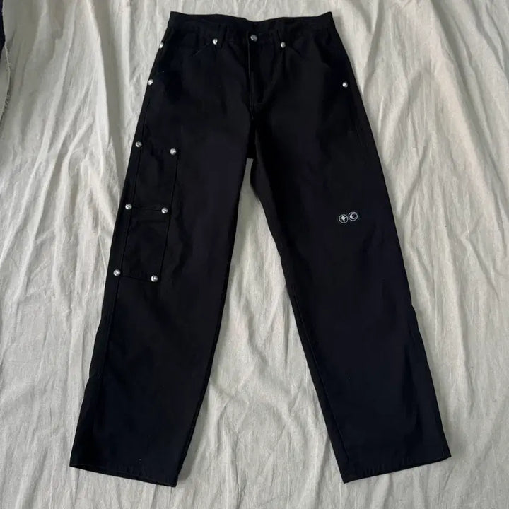 [SOLD OUT] 떠그클럽 리벳 카펜터 블랙 팬츠 L