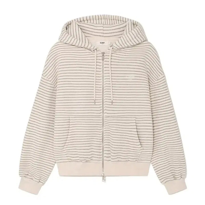 [BUNJANG] Glowny Stripe Zip-up L Size / 글로니 스트라이프 집업 L사이즈
