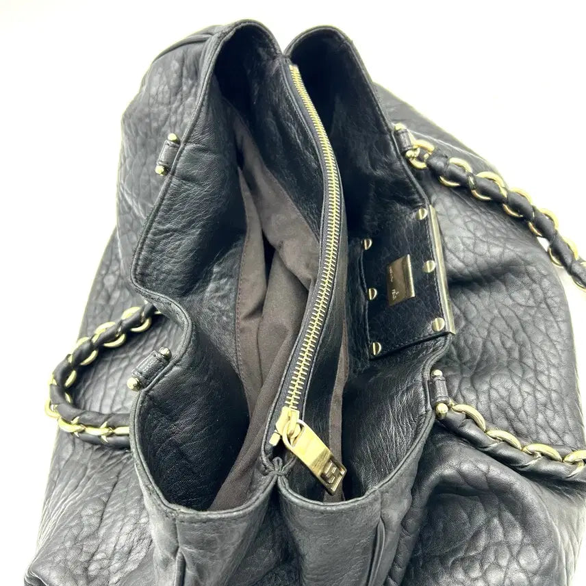 [BUNJANG] Fendi Mia Shoulder Bag - Large / 펜디 블랙 레더 미아 숄더백 라지(수요일까지만 이가격)