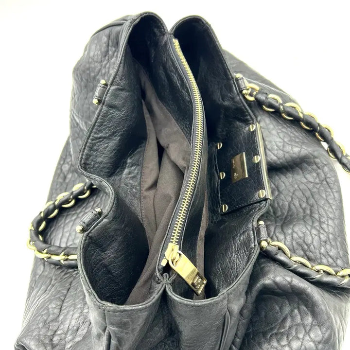 [BUNJANG] Fendi Mia Shoulder Bag - Large / 펜디 블랙 레더 미아 숄더백 라지(수요일까지만 이가격)